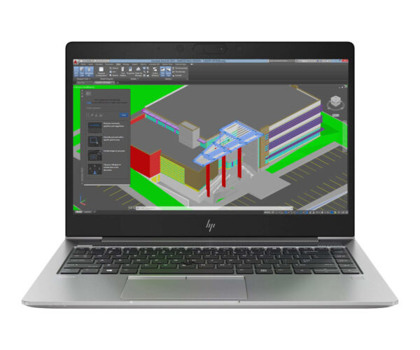 HP Zbook 14u G5 Core i7-8750H 2.6GHz, 16GB RAM/256/Radeon graphics,14 Inch screen