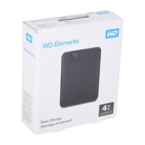 Western Digital WD 4TB Elements Portable Hard Disk Drive, USB 3.0